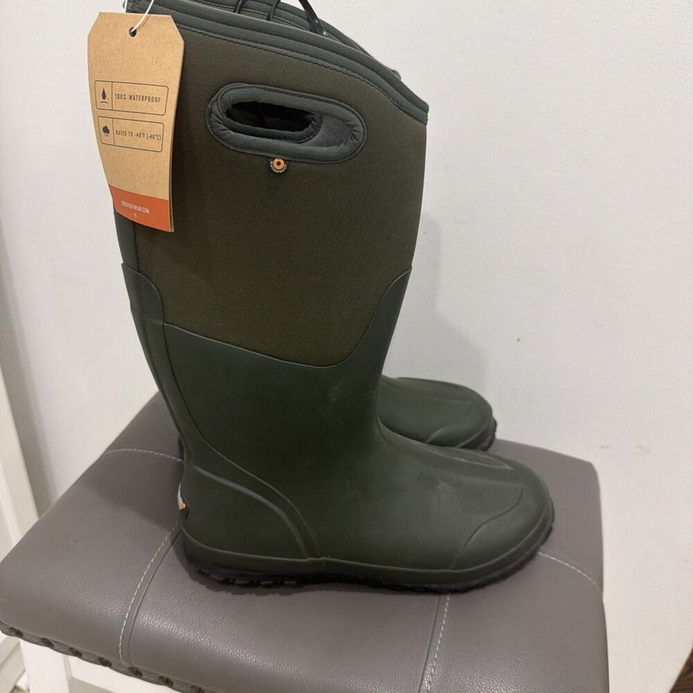 Bogs Women’s Neo-Tech Green  Waterproof Snow Rain Boot +/- 40 ' Size 9